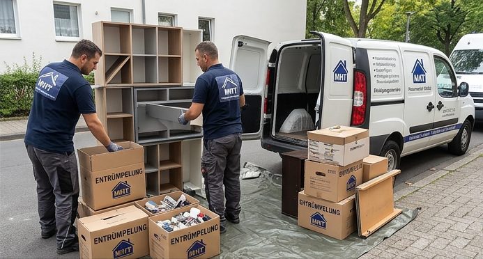 MHT-Team bei einer Entrümpelung